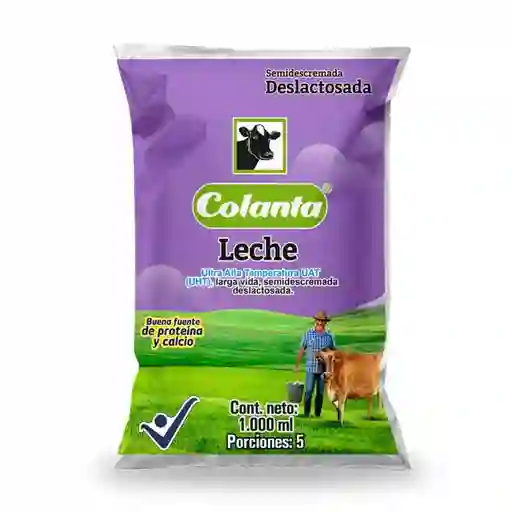 Leche Deslactosada Colanta Bolsa 1lt