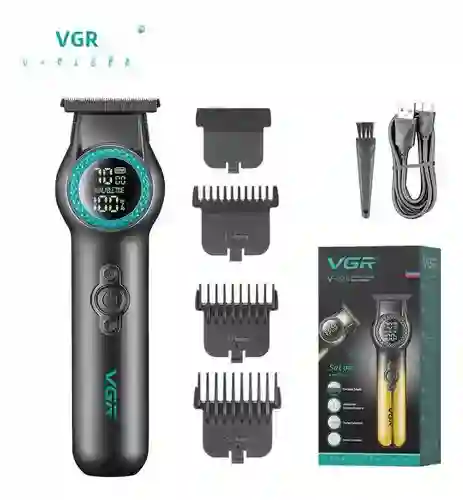 Máquina Trimmer Profesional V-990 Pro Luz Led Turbo 8000rpm Inalambrica