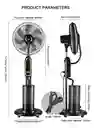 Ventilador Enfriador De Aire Aspersor De Agua 16 Pulgadas Control Remoto 3 Velocidades Innovo