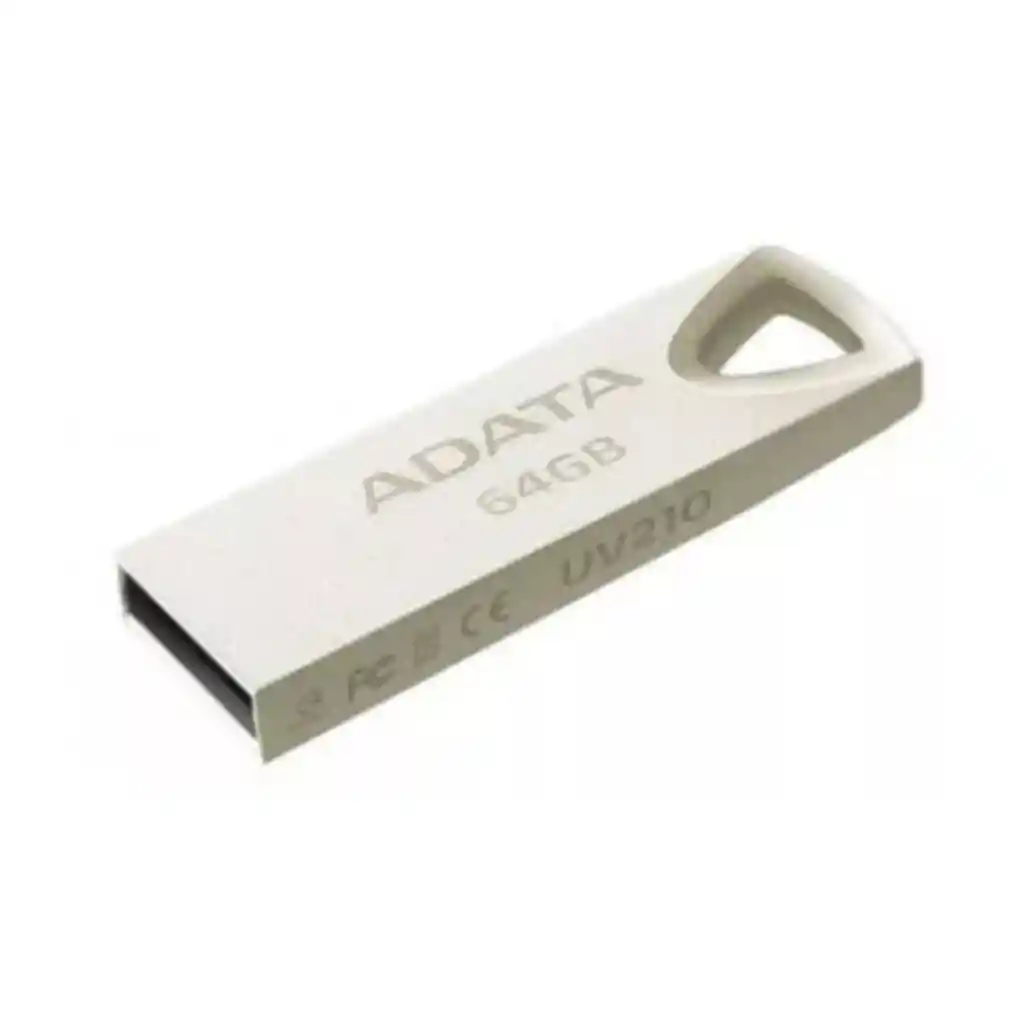 Memoria Usb Adata Uv210 64gb Usb 2.0 Plateado