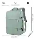 Maleta Morral Para Laptop Puerto Usb Viajero Práctico Semi Impermeable Amaz Green Innovo