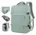 Maleta Morral Para Laptop Puerto Usb Viajero Práctico Semi Impermeable Amaz Green Innovo