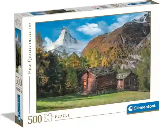 Rompecabezas 500 Piezas Alpes Suizos Zermatt Clementoni
