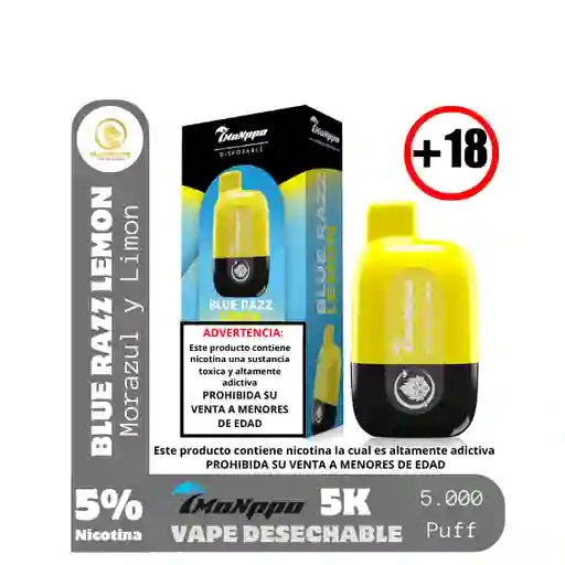 Blue Razz Vape Desechable Lemon 5k-7kmonppo