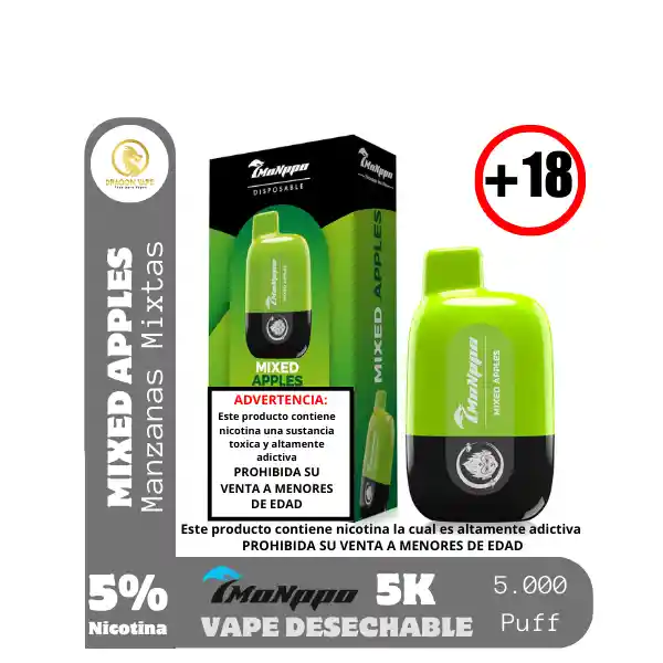 7monppo 5k-7k Vaporizador Desechable Manzanas Mixtas