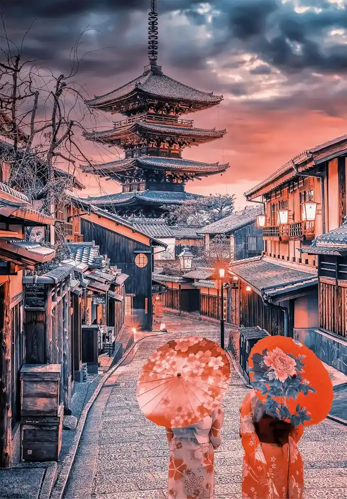 Rompecabezas 500 Piezas Callejón De Kioto Japón Clementoni