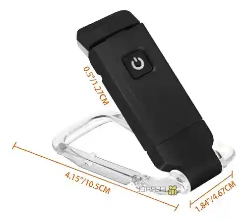 Lámpara De Lectura Recargable Portátil Con 3 Modos, Clip, Luz Eye-care Y Batería De 50 Horas