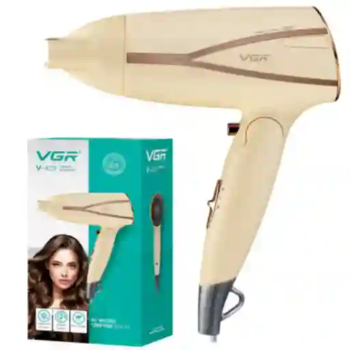 Mini Secador Vgr Pelo Cabello Viajero Portatil Plegable V-429