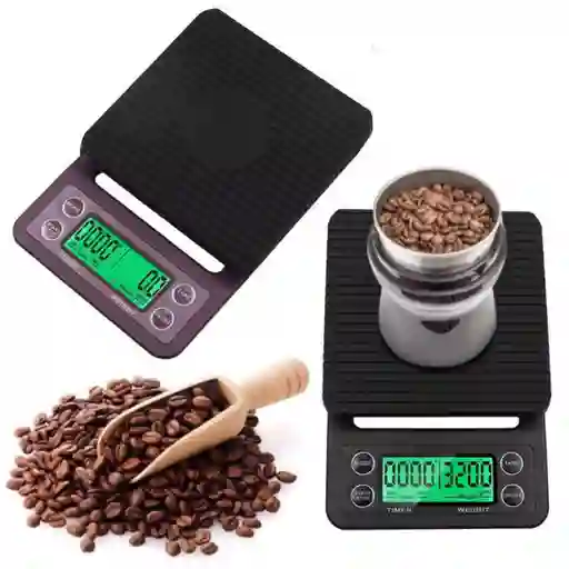 Pesa Alimentos Bascula Gramera Digital Balanza Cafe Coffe Mn02