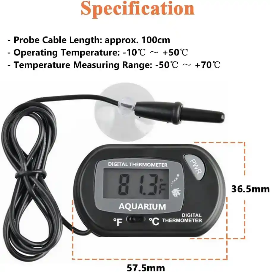 Termómetro Digital Para Acuario Lcd