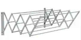 Tendedero De Pared Extensible Blanco De 60cm X 1m