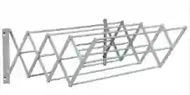 Tendedero De Pared Extensible Blanco De 1m X 1m