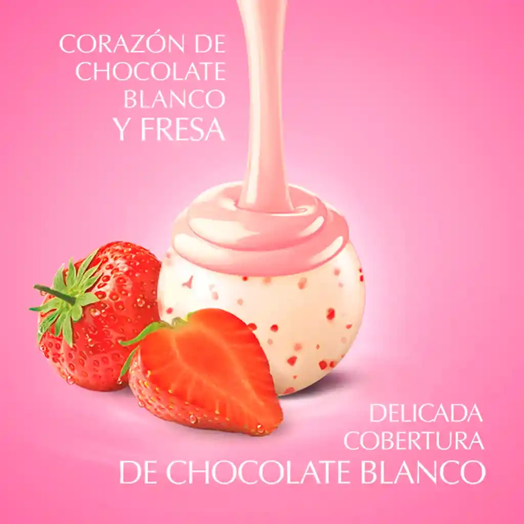 Bombones De Chocolate Suizo Lindt Estuche 200g Importado Fresa