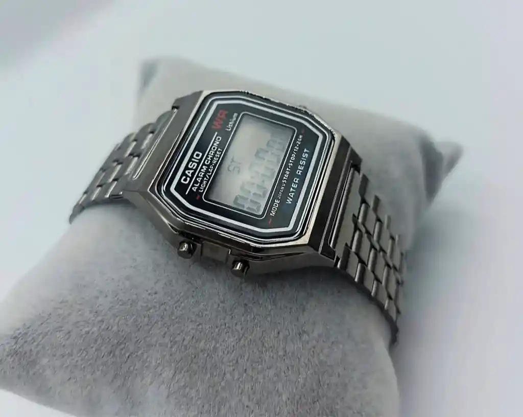 Reloj Generico Casio Digital Unisex Negro Metal