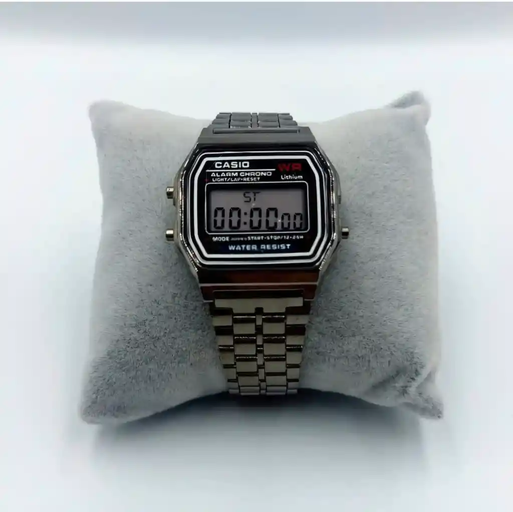 Reloj Generico Casio Digital Unisex Negro Metal