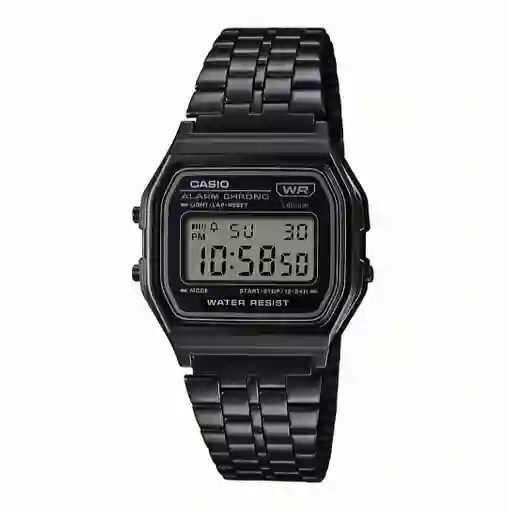 Reloj Generico Casio Digital Unisex Negro Metal