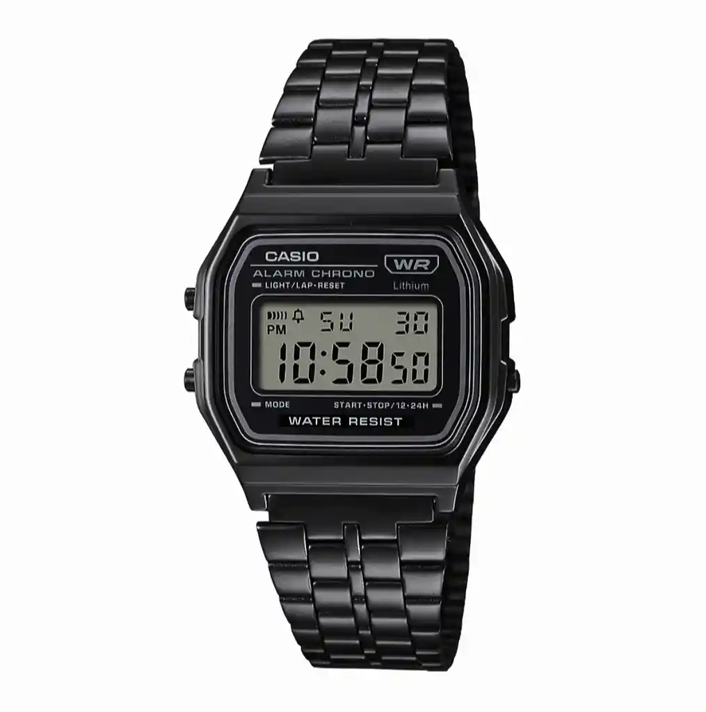 Reloj Generico Casio Digital Unisex Negro Metal