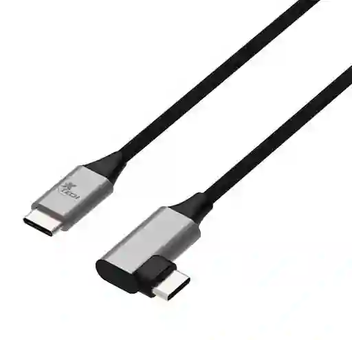 Cable Usb-c 2.0 Macho A Macho Con Conector En Forma De L Xtech Xtc-531 - 3 Metros