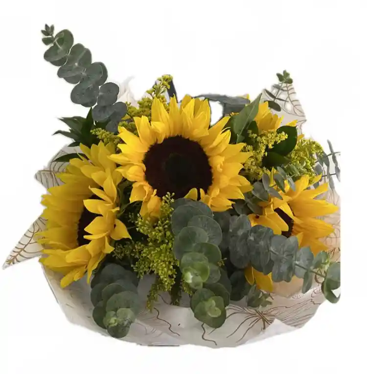 Bouquet De 5 Girasoles