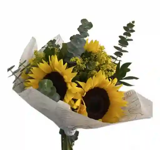 Bouquet De 5 Girasoles