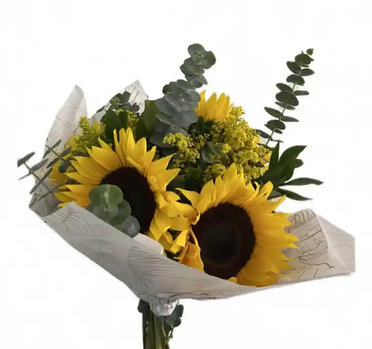 Bouquet De 5 Girasoles