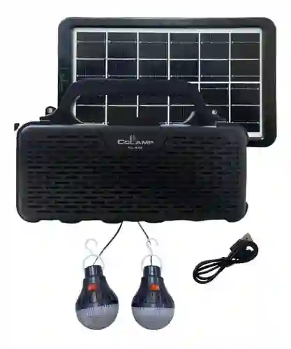 Kit Lampara Solar Radio Usb Parlante
