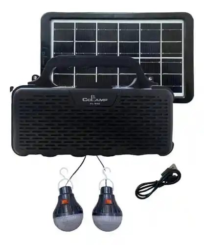 Kit Lampara Solar Radio Usb Parlante