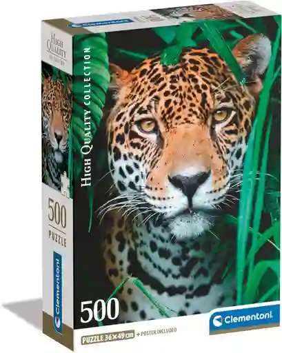 Rompecabezas 500 Piezas Jaguar En La Selva Clementoni