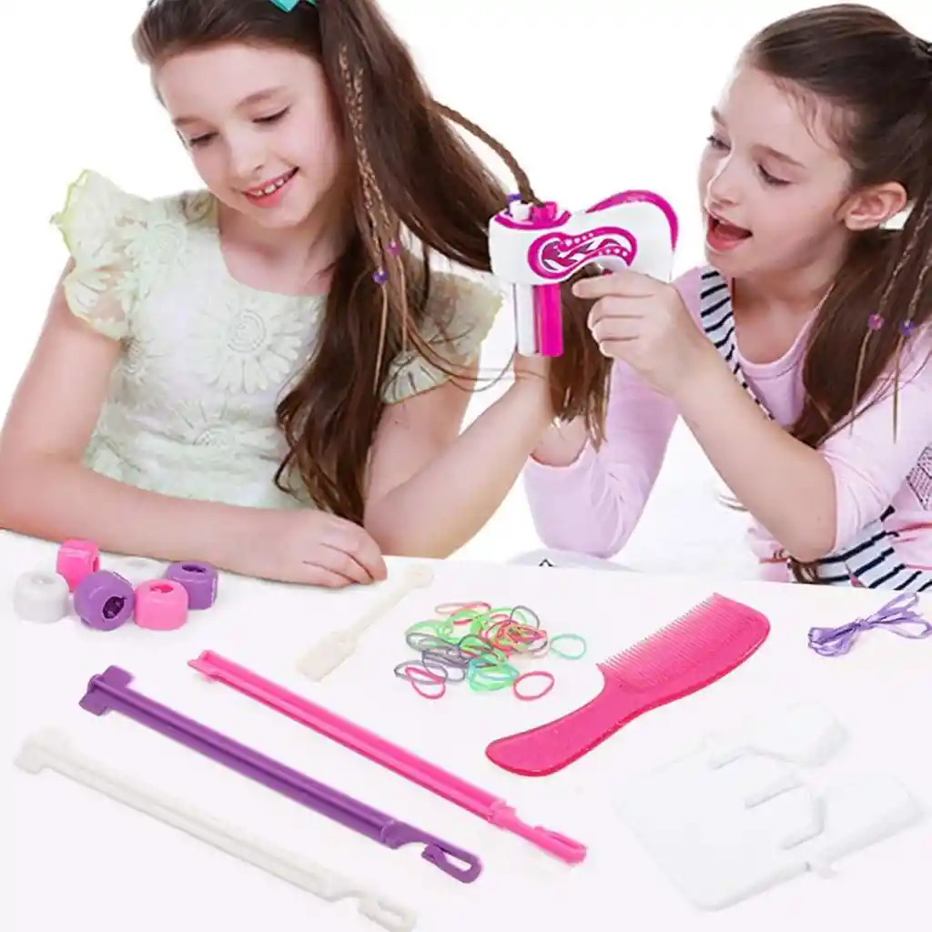 Set Kit Para Hacer Peinados Trenzas Niñas Interactivo