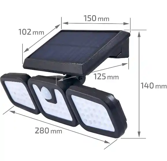 Lampara Solar De Luz Para Exterior