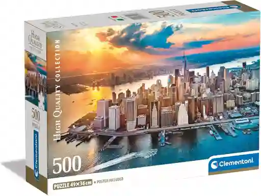 Rompecabezas 500 Piezas Nueva York Clementoni Para Adultos