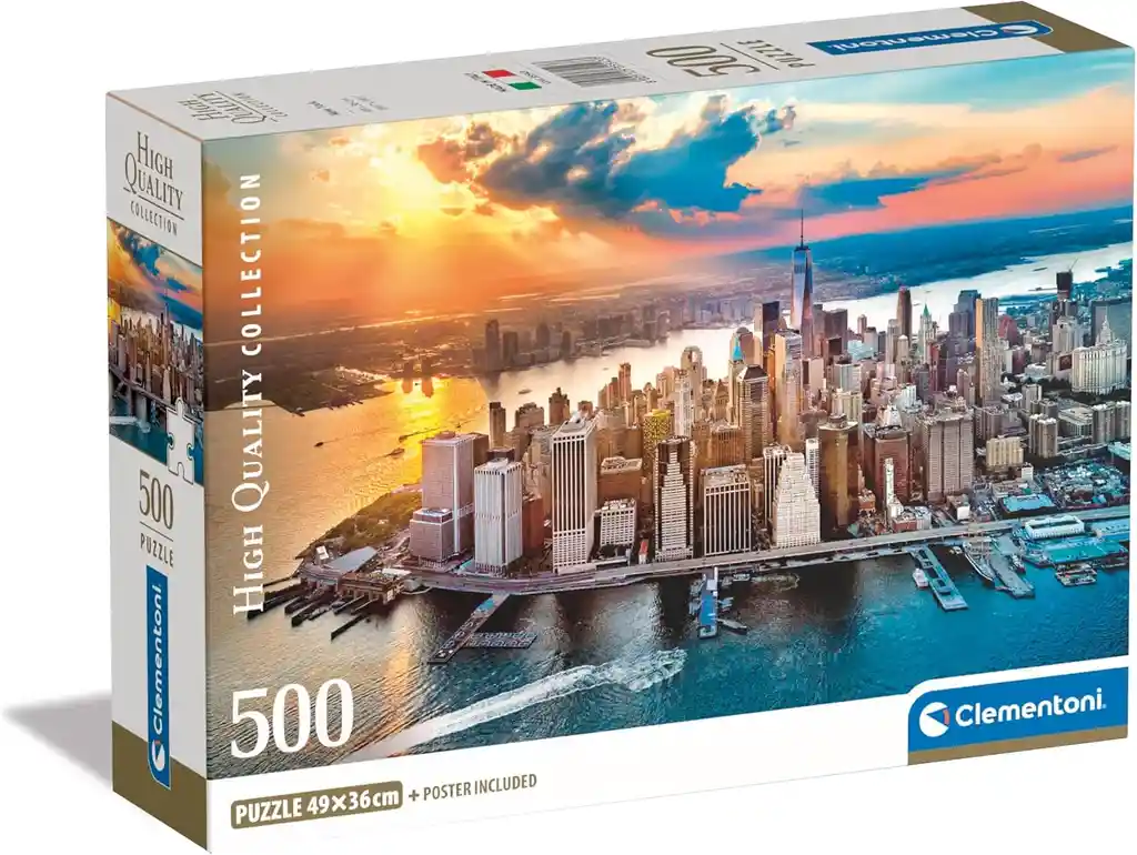 Rompecabezas 500 Piezas Nueva York Clementoni Para Adultos