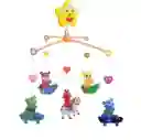 Movil Musical Bebes Mecanismo Cuerda Cunas Baby Oso Conejo
