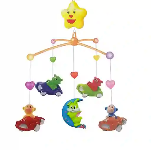 Movil Musical Bebes Mecanismo Cuerda Cunas Baby Oso Monos