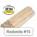 Palo De Balso Redondo # 15 X 1 Und