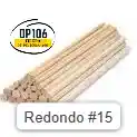 Palo De Balso Redondo # 15 X 1 Und