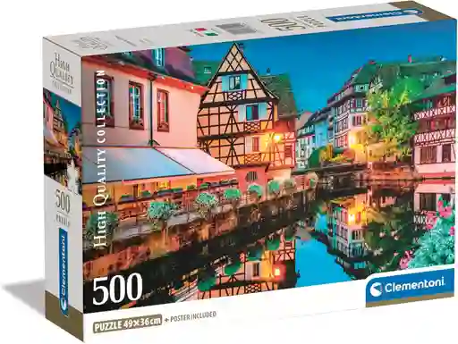 Rompecabezas 500 Piezas Ciudad Colmar Francia Clementoni