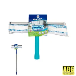 Limpia Vidrios Extensible Binner Mopa Microfibra