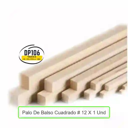 Palo De Balso Cuadrado # 12 X 1 Und