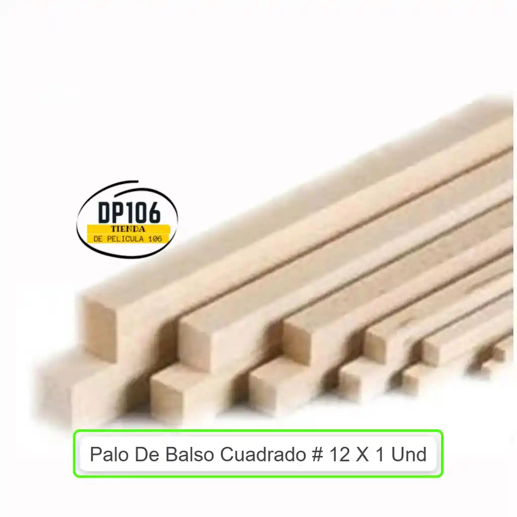 Palo De Balso Cuadrado # 12 X 1 Und