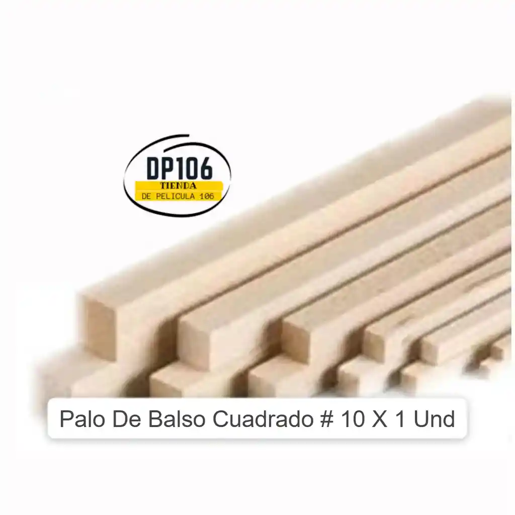 Palo De Balso Cuadrado # 10 X 1 Und