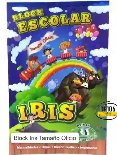 Block Iris Tamaño Oficio