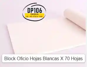 Block Oficio Hojas Blancas X 70 Hojas