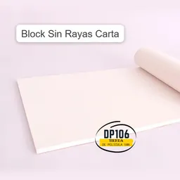 Block Sin Rayas Carta