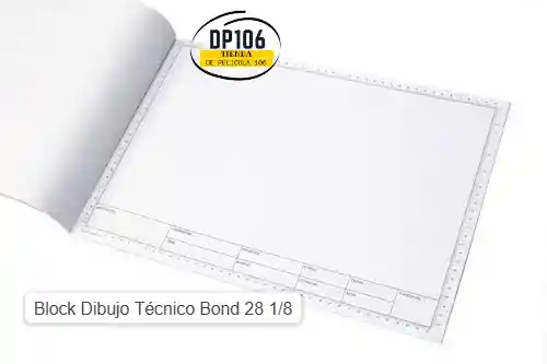 Block Dibujo Tecnico Bond 28 1/8