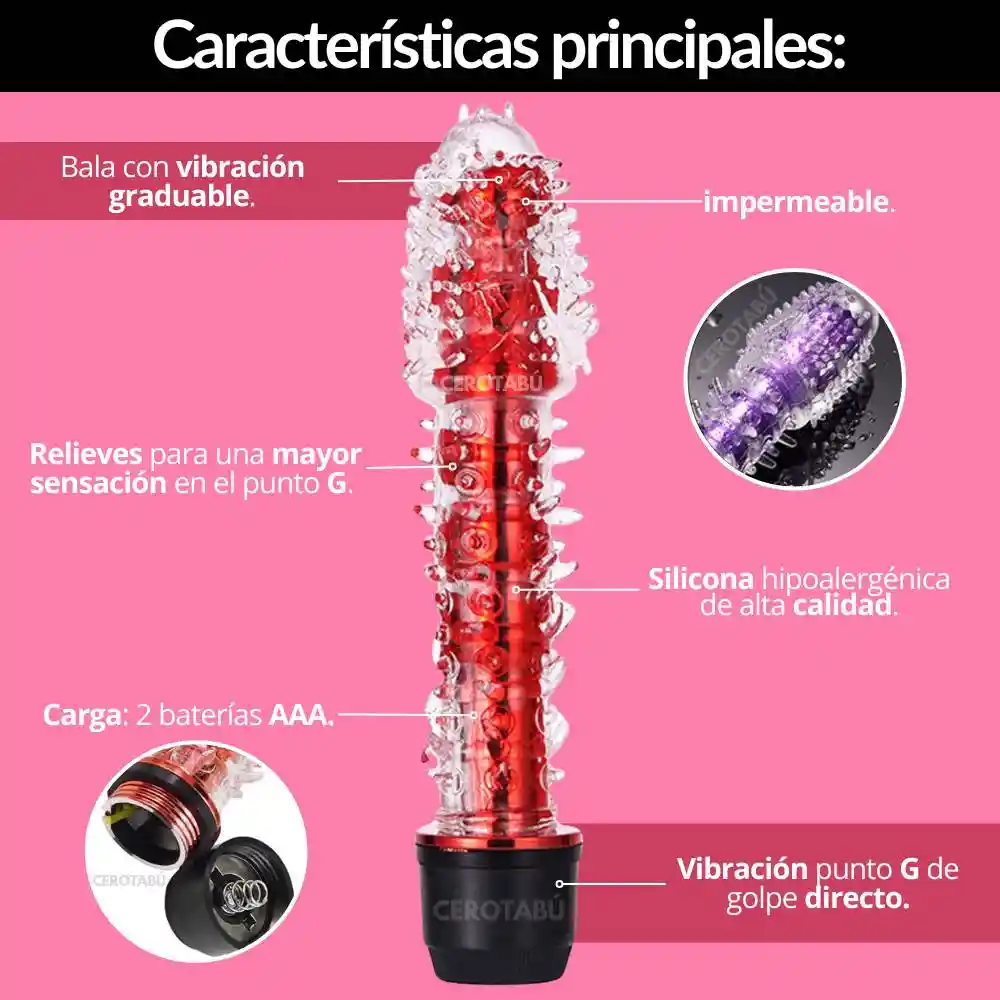 7 Piezas Kit Hetero Anillo + Plug + Vibrador + Lubricante