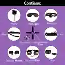 7 Piezas Kit Hetero Anillo + Plug + Vibrador + Lubricante