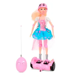 Muñeca Patineta Scooter Control Remoto Juguete + Accesorios