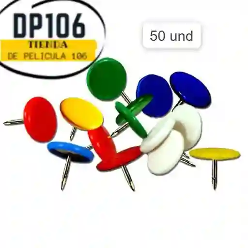 Caja De Chinche Colores 50 Und Thumb Tacks