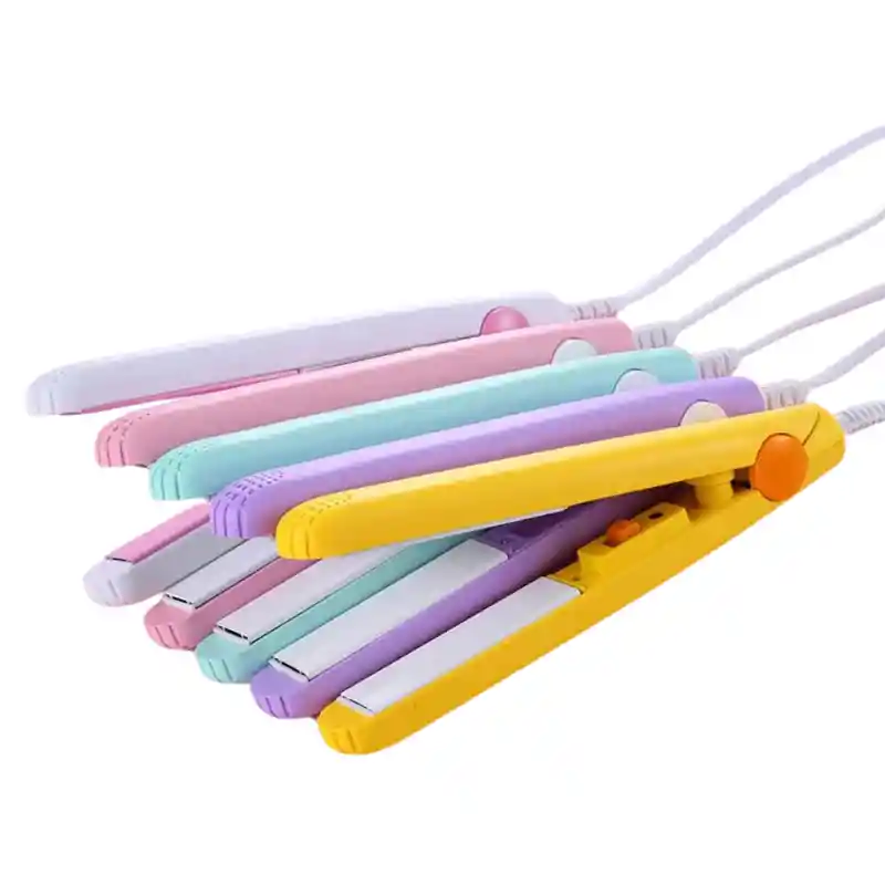 Plancha Viajera Cabello Ceramica Liviana Portatil Premium Plancha Ideal Para Viaje